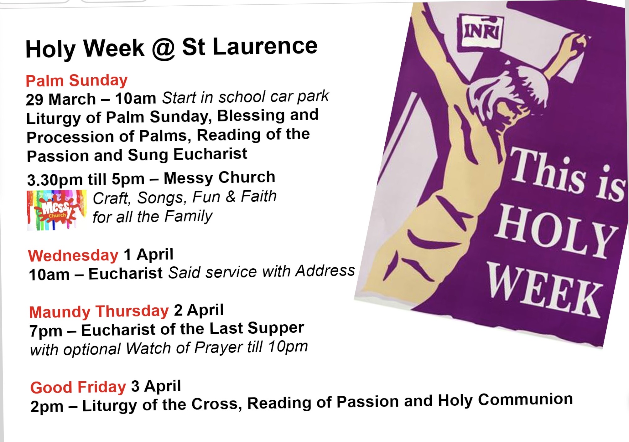 Holy week